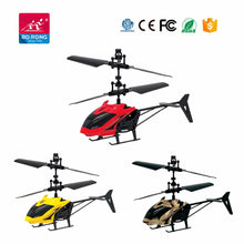 Load image into Gallery viewer, Hand sensor 2 channel mini flying helicopter - Yellow - Toy Centre
