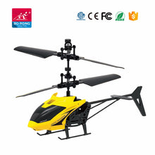 Load image into Gallery viewer, Hand sensor 2 channel mini flying helicopter - Yellow - Toy Centre
