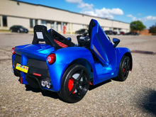 Load image into Gallery viewer, Blue Kids Ride On Car With Remote Control
